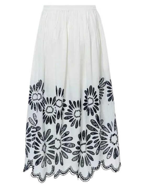 Ulla Johnson Dresses & Skirts - Ulla Johnson Anisa Skirt Porcelain White Midi Skirt NWT Size 2